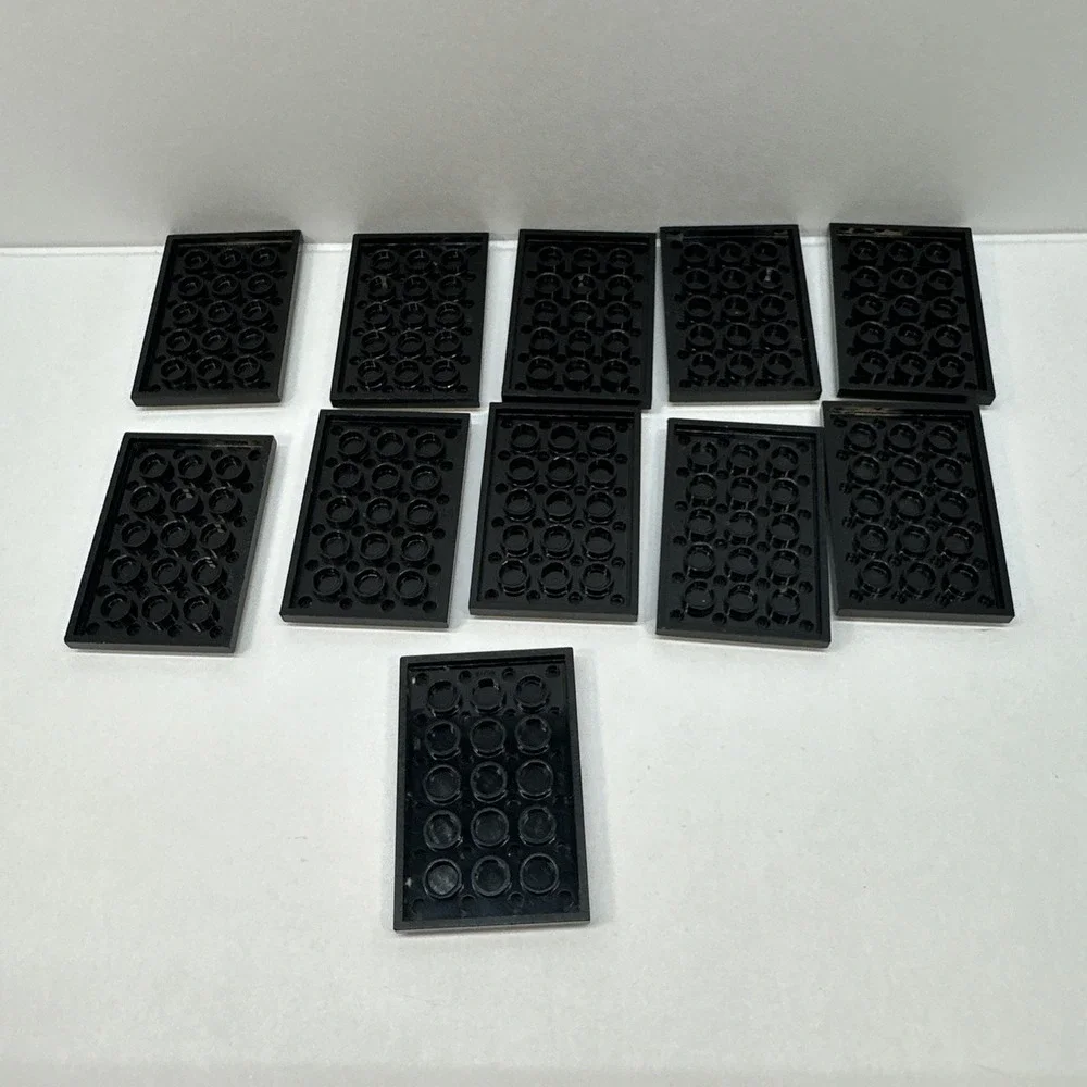 LEGO® Part # 3032‎ Black 4x6 Plate Lot Of 11